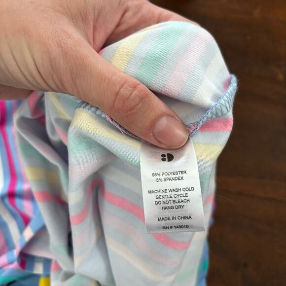 Dot Dot Smiles Girls 3t 4t Short Sleeve Striped Dress - Picture 5 of 6